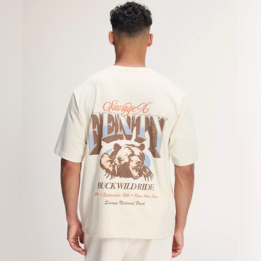 NWT Savage X Fenty Jersey Short Sleeve Graphic Tee